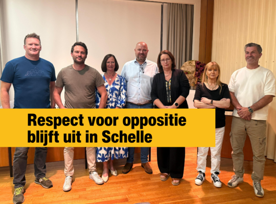 Respect voor oppositie blijft uit in Schelle Respect voor oppositie blijft uit in Schelle